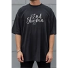 Unisex Oversize 24/1 Penye DTF Baskılı Tişört - DTF296