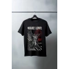 Unisex Oversize 24/1 Penye DTF Baskılı Tişört - DTF78