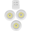 Uzaktan Kumandalı Yapışkanlı 3lü Led Spot Lamba