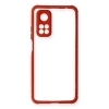 Xiaomi Mi 10t Pro Kılıf Miami Şeffaf Silikon - Kırmızı