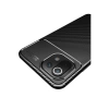 Xiaomi Mi 11 Lite Kılıf Auto Focus Karbon Kapak - Siyah