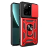 Xiaomi Mi 13t Pro Kılıf Pars Lens Yüzüklü Silikon - Kırmızı