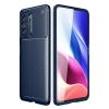 Xiaomi Poco F3 Kılıf Auto Focus Karbon Kapak - Lacivert