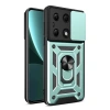 Xiaomi Poco M6 Pro 4g Kılıf Pars Lens Yüzüklü Silikon - Yeşil