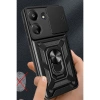 Xiaomi Redmi 13c Kılıf Pars Lens Yüzüklü Silikon - Kırmızı