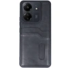 Xiaomi Redmi 13c Kılıf Sara Kartvizitli Deri Kılıf - Siyah