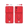 Xiaomi Redmi 13c Kılıf Zuma Kartvizitli Yüzüklü Silikon - Siyah