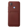 Xiaomi Redmi 9c Kılıf Kelvin Kartvizitli Silikon - Bordo