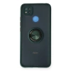 Xiaomi Redmi 9c Kılıf Montreal Yüzüklü Silikon Kapak - Yeşil