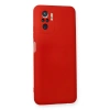 Xiaomi Redmi Note 10 Kılıf Nano İçi Kadife Silikon - Kırmızı