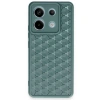 Xiaomi Redmi Note 13 Pro 5g Kılıf Petek Silikon Kapak - Koyu Yeşil