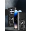 Xiaomi Redmi Note 14 Pro Plus Kılıf Pars Lens Yüzüklü Silikon - Siyah