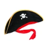 Yetişkin Boy Kadife Jack Sparrow Denizci Kaptan Jack Korsan Şapkası 50X20 CM