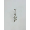 Yılan Detaylı Göbek Piercing