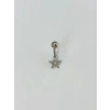 Yıldız Detaylı Göbek Piercing