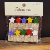 Yıldız Tasarımlı Mini Fotoğraf Mandalları