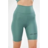 Yüksek Bel Biker Sporcu Şort - Mint Yeşili