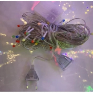 10m 100 Led Damla Uçlu Led Işık Kırmızı Işık Şeffaf Kablo