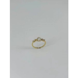 14 K Gold Kaplama Yzirkon Taşlı Yüzük