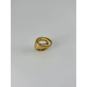14 K Gold Kaplama Zirkon Taşlı Yüzük