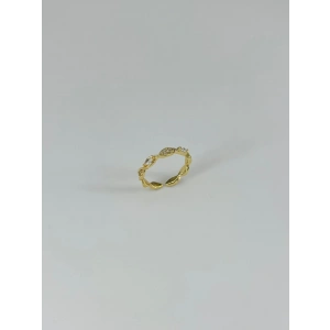 14 K Gold Kaplama Zirkon Taşlı Yüzük