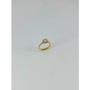 14 K Gold Kaplama Zirkon Taşlı Yüzük