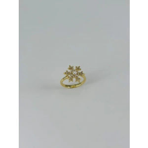 14 K Gold Kaplama Zirkon Taşlı Yüzük