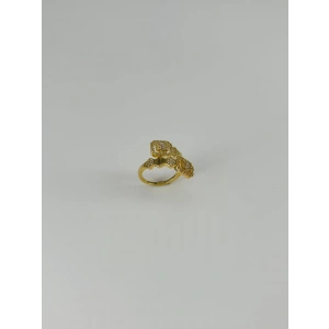 14 K Gold Kaplama Zirkon Taşlı Yüzük
