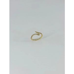 14 K Gold Kaplama Zirkon Taşlı Yüzük