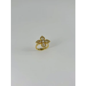 14 K Gold Kaplama Zirkon Taşlı Yüzük