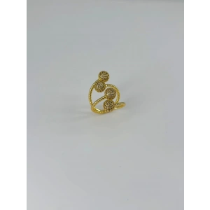 14 K Gold Kaplama Zirkon Taşlı Yüzük