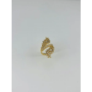 14 K Gold Kaplama Zirkon Taşlı Yüzük
