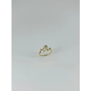 14 K Gold Kaplama Zirkon Taşlı Yüzük