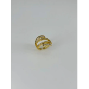 14 K Gold Kaplama Zirkon Taşlı Yüzük