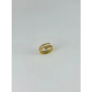 14 K Gold Kaplama Zirkon Taşlı Yüzük