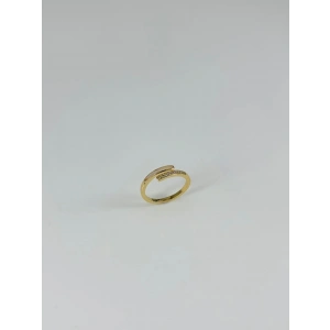 14 K Gold Kaplama Zirkon Taşlı Yüzük