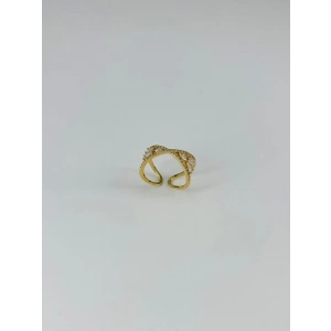 14 K Gold Kaplama Zirkon Taşlı Yüzük