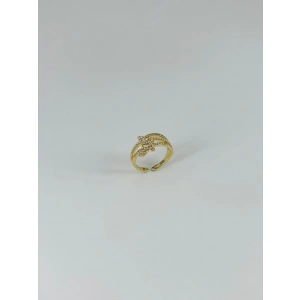 14 K Gold Kaplama Zirkon Taşlı Yüzük