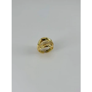 14 K Gold Kaplama Zirkon Taşlı Yüzük
