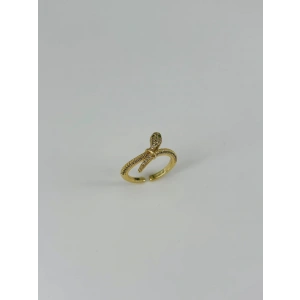 14 K Gold Kaplama Zirkon Taşlı Yüzük