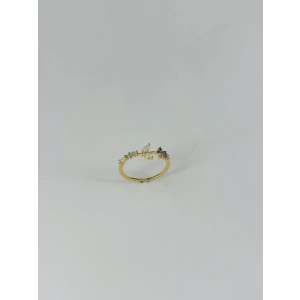 14 K Gold Kaplama Zirkon Taşlı Yüzük