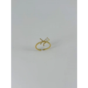 14 K Gold Kaplama Zirkon Taşlı Yüzük