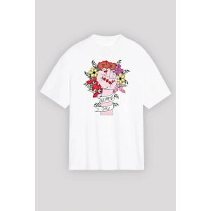 8 Mart Dünya Kadınlar Günü İçin Tişört Özel Baskılı T-shirt - Beyaz