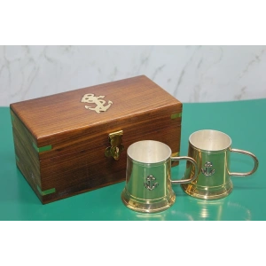 Ahşap Kutulu Pirinç Fincan Seti 4171b