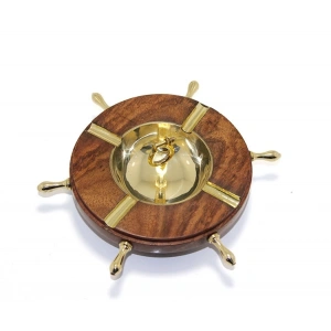 Ahşap Yanları Ve İçi Pirinç İşlemeli Küllük 8258