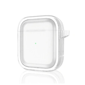 Apple Airpods 4 (4.nesil) Shiny Şeffaf Kılıf - Beyaz