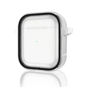 Apple Airpods 4 (4.nesil) Shiny Şeffaf Kılıf - Siyah
