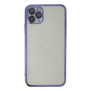 Apple İphone 11 Pro Max Kılıf Razer Lensli Silikon - Mor