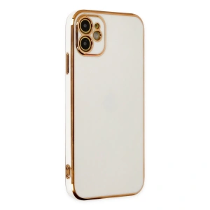 Apple İphone 12 Kılıf Volet Silikon - Beyaz