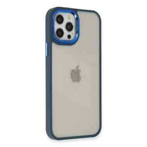 Apple İphone 12 Pro Max Kılıf Dora Kapak - Mavi